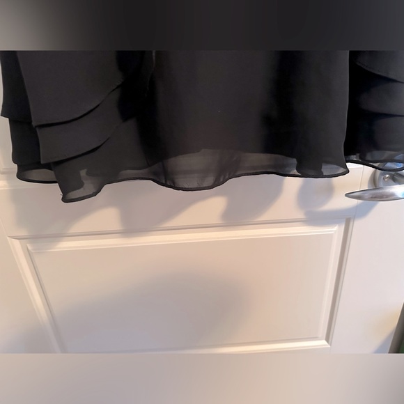 Knee Length Little Black Dress (LBD) Fit and Flare - Thick Straps - Picture 3 of 8